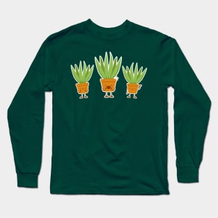 Cute aloevera friend Long Sleeve T-Shirt